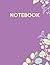 Notebook: Purple Floral