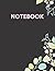 Notebook: Black Floral