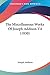 The Miscellaneous Works Of Joseph Addison V4 (1830)