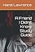 A Friend I Didn't Know Study Guide by Harel R. Lawrence