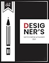 Sketchbook: All in One Designers notebook includes Calendar Planner (July-dec 21) To-do, Dotted Grid, Square Grid, and Blank Pages | Size 8X11 inches ... drawing, painting and doodling | 140 Pages