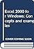Excel 2000 for Windows: Con...