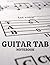 Guitar Tab Notebook: Blank Guitar Tablature Notebook 8.5 x 11 Inches - 120 pages