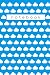 Blue Clouds Lined College Ruled Kawaii Cute Journal Notebook by Lisa Tran