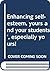Enhancing self-esteem, yours and your students', especially y... by Al Parker