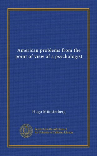 American problems from the point of view of a psychologist (Paperback)