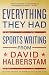 Everything They Had: Sports Writing from David Halberstam
