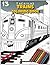 Trains Coloring Book: