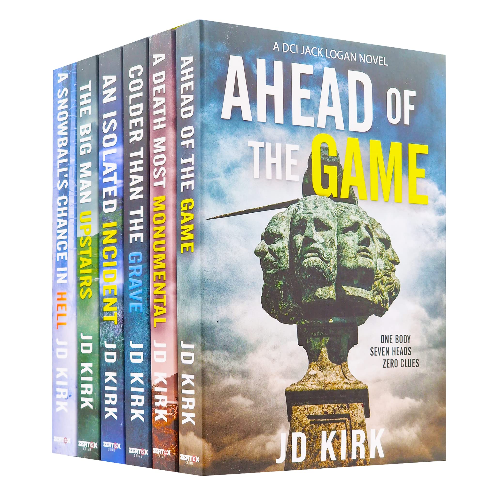 DCI Logan Crime Thrillers 7-12 Books Collection Set By JD Kirk (Ahead of the Game, Colder Than the Grave, An Isolated Incident, The Big Man Upstairs, Snowball's Chance in Hell & MORE)