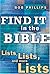 Find It in the Bible: Lists, Lists, and Lists