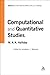 Computational and Quantitative Studies: Volume 6 (Collected Works M A Halliday)