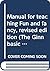 Manual for teaching Fun and fancy, revised edition by Eleanor G. Robison