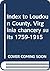 Index to Loudoun County, Vi...