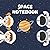 Space Notebook: Unruled 8.5...