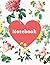 Cute Rose Flower Daily Composition Notebook For Girls by Nicole J