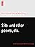 Sita, and other poems, etc.