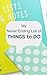 My Never Ending List of Things To Do by Kevin Sharp