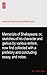 Memorials of Shakspeare; or, sketches of his character and genius by various writers, now first collected with a prefatory and concluding essay, and notes.