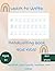 Learn to Write: Handwriting Book For Kids