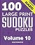 100 Large Print Hard Sudoku...