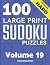 100 Large Print Hard Sudoku...