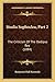 Studia Sophoclea, Part 2: The Criticism Of The Oedipus Rex (1884)