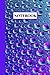 Notebook: Beautiful Raindrops On Glass Effect Notebook Blank Lined Journal