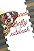 A colured butterfly notebook