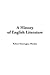 A History of English Litera...