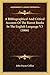 A Bibliographical And Critical Account Of The Rarest Books In The English Language V3 (1866)