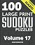 100 Large Print Hard Sudoku...
