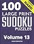 100 Large Print Hard Sudoku...