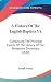 A History Of The English Ba...