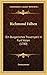 Richmond Falben: Ein Burgerliches Trauerspeil In Funf Akten