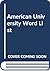 American University Word List