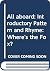 All Aboard: Introductory Pattern and Rhyme: Where's the Fox?