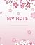 My note Flower Unlined/Plai...