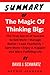 Summary Of The Magic Of Thi...