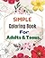 Simple Coloring Book For Ad...