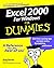 Excel 2000 For Windows For Dummies