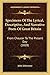 Specimens Of The Lyrical, Descriptive, And Narrative Poets Of Great Britain: From Chaucer To The Present Day (1828)