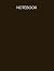 Notebook: Dark brown Composition Notebook - College Ruled 120 Pages - 8.5 x 11 - Perfect Journal for School, Office & Home