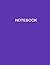 Notebook: Purple Cover: College Ruled Lined White Paper, Size 8.5x11 Inches, 120 Pages, Matte Finish