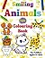 Smiling Animals fun Colouring Book For Toddlers (Coloring World)