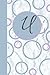 Light Blue and Purple Bubble U Journal by CC  LOVE BOOKS