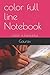 color full line Notebook: c...