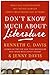 Don't Know Much About Literature LP: What You Need to Know but Never Learned About Great Books and Authors