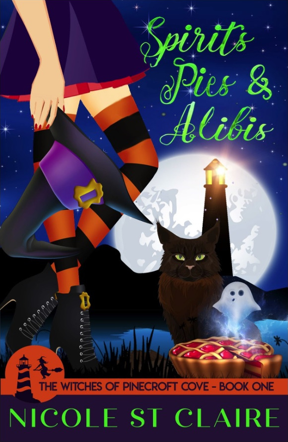 Spirits, Pies, and Alibis (The Witches of Pinecroft Cove #1)