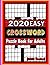 2022 easy crossword puzzle book for adults by Alex Leonard