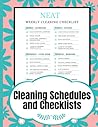 NEAT Cleaning Schedules and Checklists: 12 Months of Daily, Weekly and Monthly Cleaning Schedules | A Perfect Checklist Planner and Household Chore ... Stress and Finally Get Rid of the Mess)